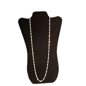 Act II Vintage Twisted 29” Silver Chain